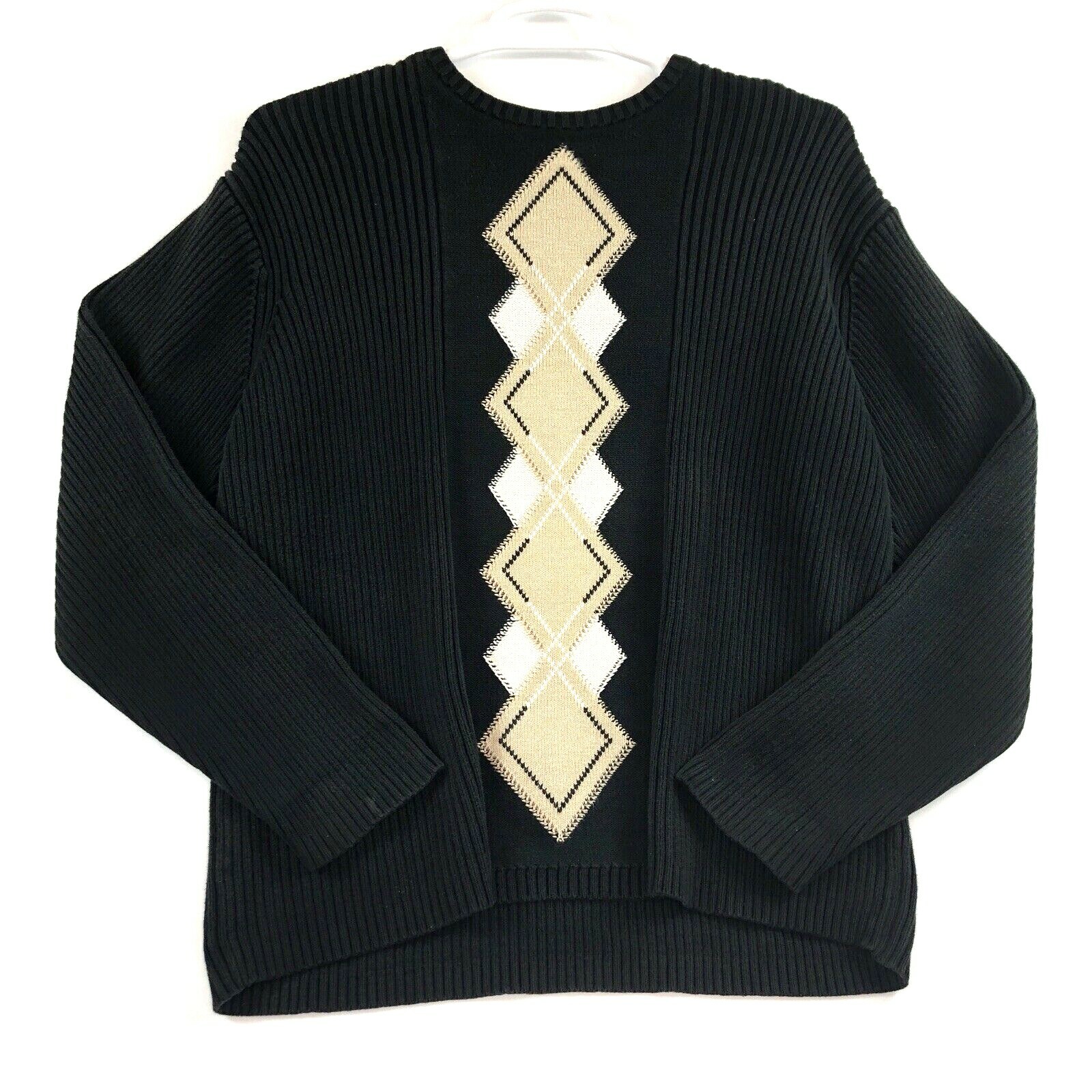 Claiborne Long Sleeve Argyle Sweater 