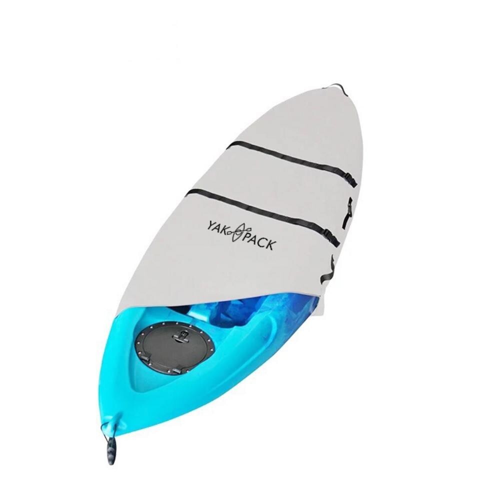 Yakpack 8-9ft Kayak Cover with Storage Bag - Waterproof UV Sun Protection Shield