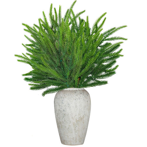 6Pcs Faux Pine Leaves 45cm Artificial Cedar Branches for Xmas Tree DIY Ornament - Picture 7 of 15