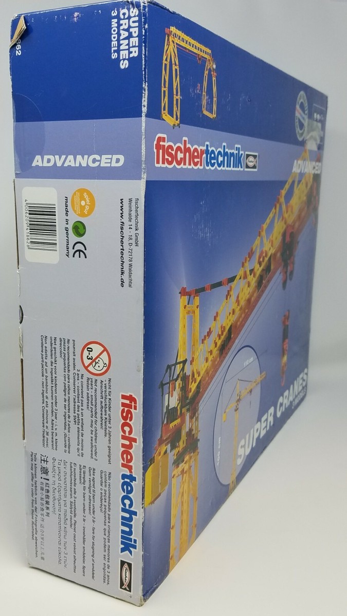 Fischer 3D 197センチ Fischertechnik Advanced Super Cranes SEALED BIG BOX WITH