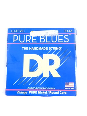 DR Strings PHR-10 PURE BLUES  Pure Nickel Electric Medium 10-46