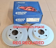 BRAKE DISCS X2 255mm FRONT FITS TOYOTA CAMRY PICNIC PAGID 53624