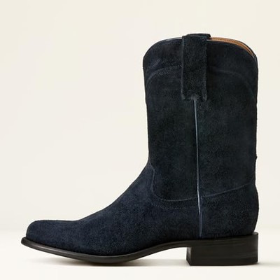 10060767 Ariat Men's Yellowstone Midnight Rancher Western Boot Oiled Navy 9.5