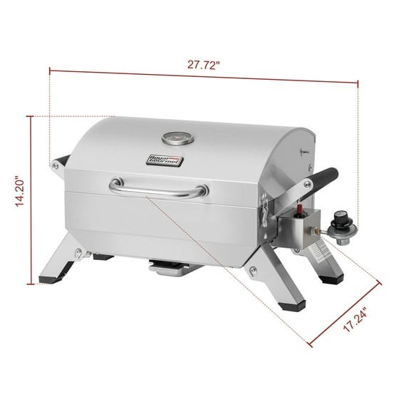 Royal Gourmet GT2001 Stainless Steel Portable Grill with Folding Legs