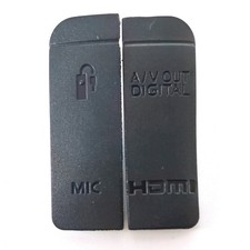 Rubber Cover Kit For Canon EOS 6D Repair Part USB / AV OUT/ HDMI/ MIC