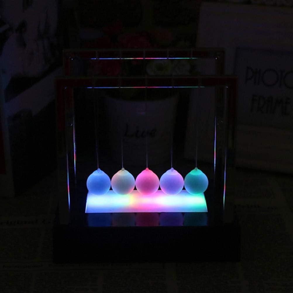 Newtons Swing Ball LED Light Up Newtons Science Kids Toys Balance Balls Desk