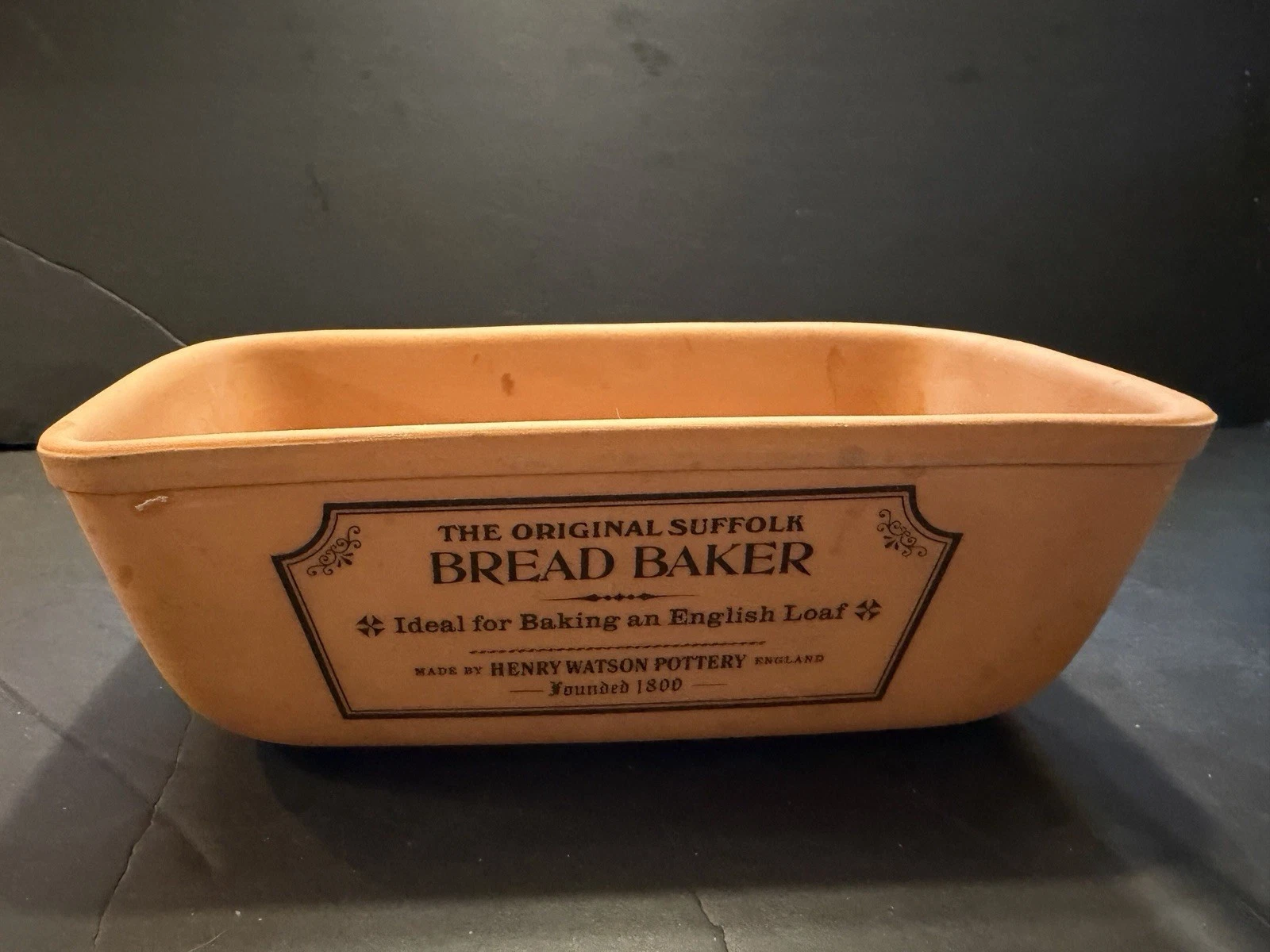 Original Suffolk Bread Baker Henry Watson Pottery Terracotta English Loaf Pan
