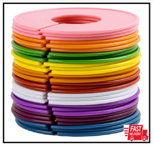 30PCS Closet Size Dividers – Hanger Markers for Kids Clothes in 10 Colors