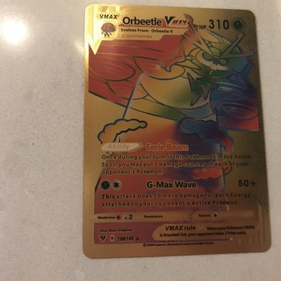 Pokémon Orbeetle VMAX 186/185 Vivid Voltage Secret Rare Foil 310 HP Card