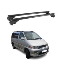 DachträGer GrundträGer FüR Toyota Hiace Mk4 1997-2004 FL 75Kg Stahl Schwarz 2X