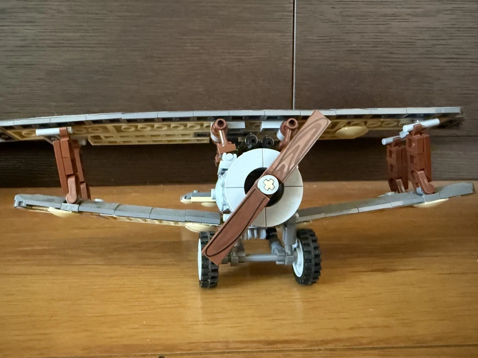 Brickmania Sopwith F.1 Camel World War 1 British Fighter Aircraft with pilot. - Image 2 of 4