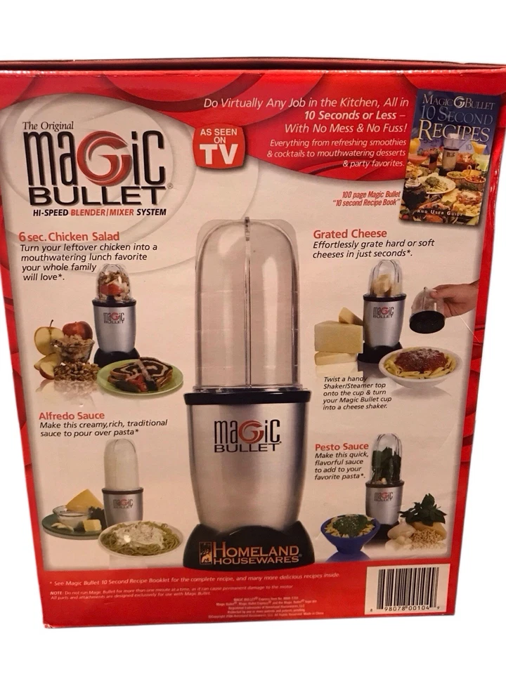 The Original Magic Bullet 17 piece set. Mostly new in box. Missing few pieces.  - Image 2 of 4