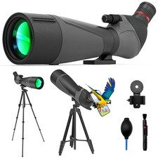 20-60x85 Spotting Scope with Full Size Tripod, Phone Adapter and Cleaning Kit...