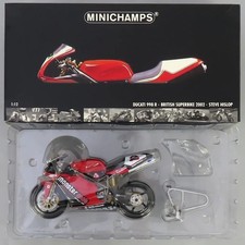 MINICHAMPS 1/12 Ducati 998R British Superbike 2002 Steve Hislop Red Model Car