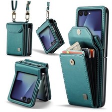 ASAPDOS Crossbody Case Compatible with Samsung Galaxy Z For Z Flip 7 Blue Green