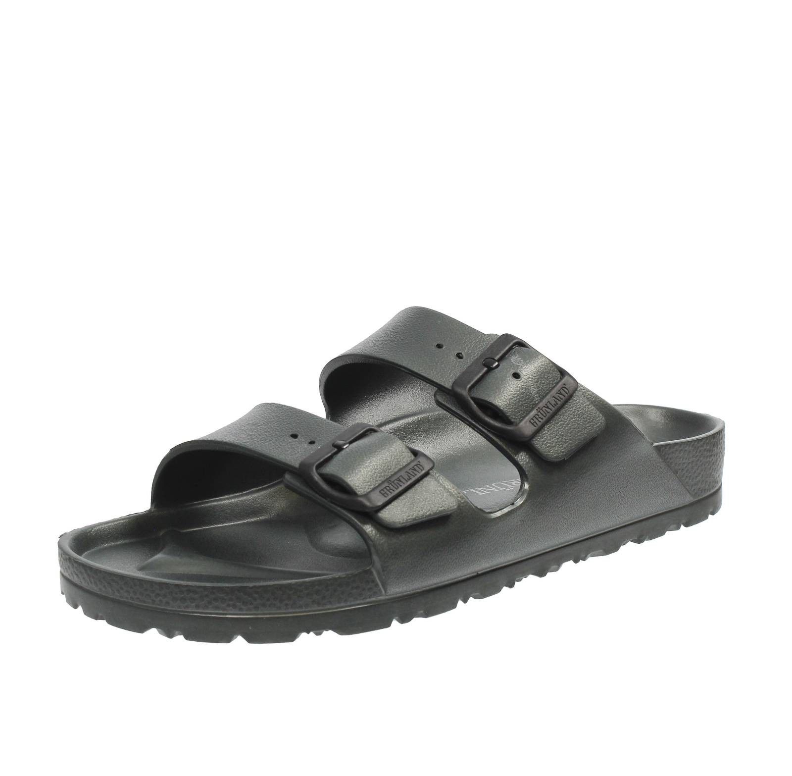 Grunland Dato - Ciabatte Con Doppia Fibbia Verde - Taglia 44 Scarpe Uomo Fascia 8990₽