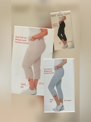 NWT S.C & CO Ladies 360 Degrees Tummy Control Capri Pant 1693601