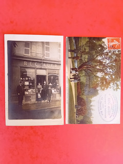 ROUBAIX BEC AUER incandescence par le gaz devanture magasin CARTE PHOTO