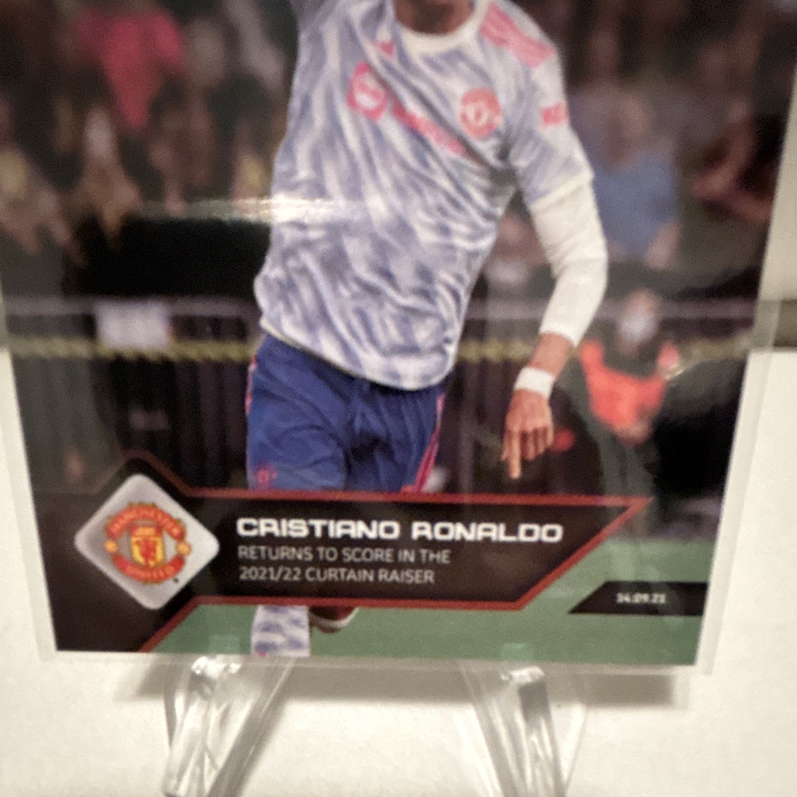 Topps 2021-22 Topps Now UEFA Champions League Cristiano Ronaldo #005 Insert view 3