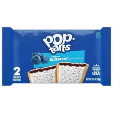 Kellogg s Pop-Tart Frosted Blueberry Two Count, 3.3 Ounces, 72 Per Case