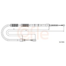 2x Handbremsseil hinten für Audi A4 B6 8E2 8E5 8H7 B7 8EC 8ED 8HE id10198