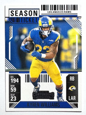 KYREN WILLIAMS Los Angeles Rams 2024 Panini Contenders SEASON TICKET Card #60