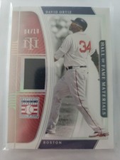 2022 Panini National Treasures Hall of Fame Materials David Ortiz #HFM-DO /10.