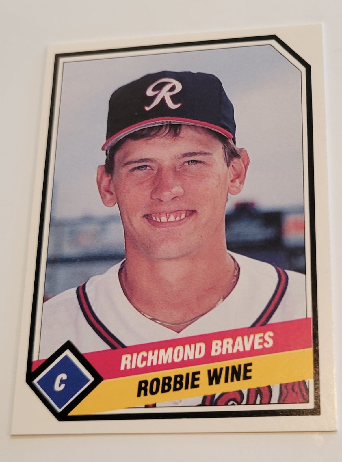 1989 Robbie Wine CMC Card #11 Richmond Braves Baseball Vintage Minors AAA