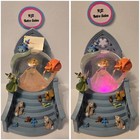 Vintage Disney Sleeping Beauty Light Up Musical Snow Globe Fairies Animals Roses