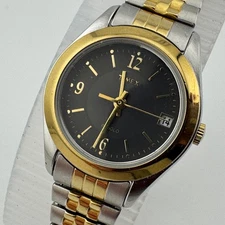 Timex Indiglo Quartz Watch Women 30m Dual Tone White Stretch Analog New Battery