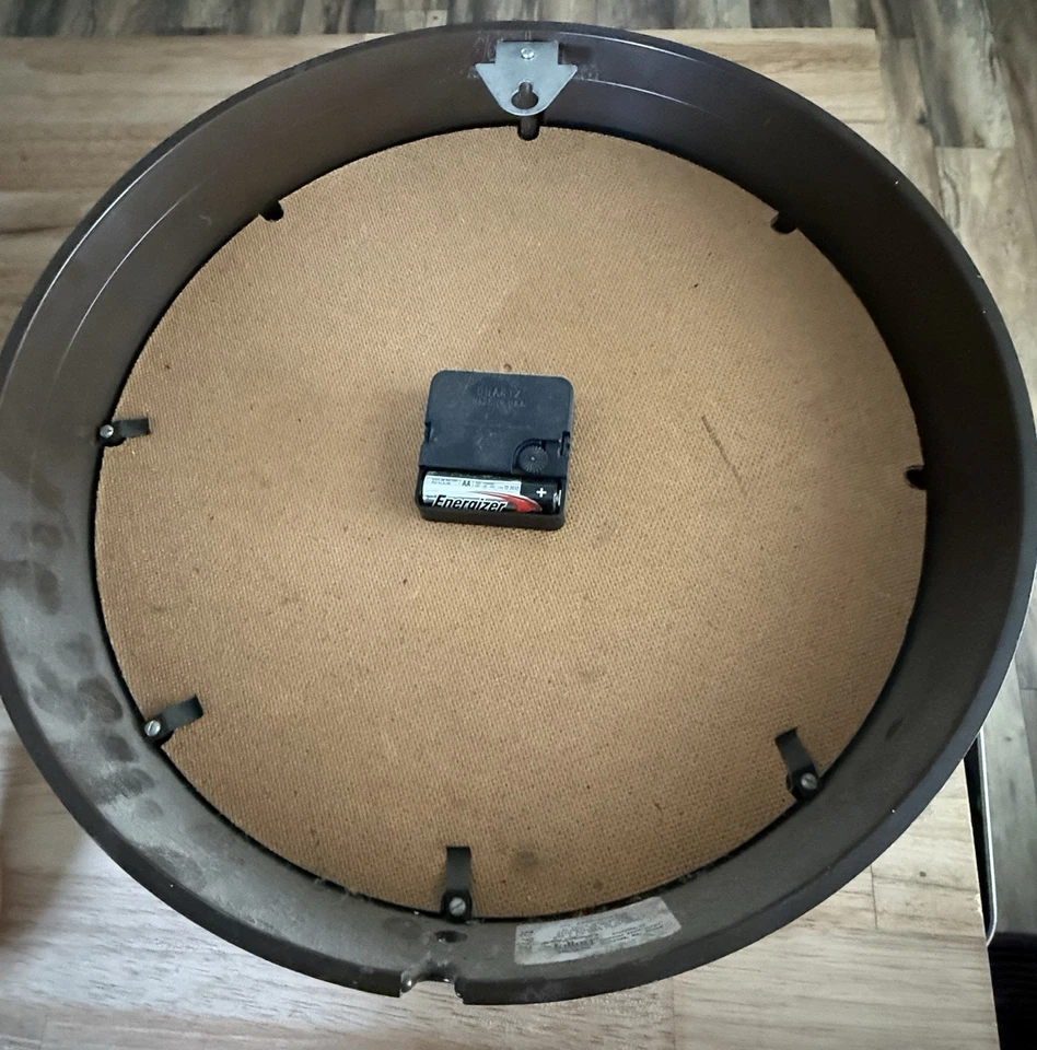 Seth Thomas 24 Hour Military Time Wall Clock 13” Made in USA Quartz Vintage - Image 2 of 4