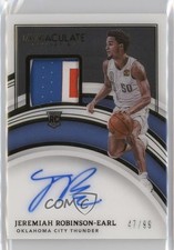 2021 Panini Immaculate Rookie 47/99 Jeremiah Robinson-Earl #128 Patch Auto 10qe