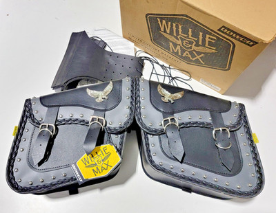 Willie & Max Saddle Bags - 58706-01 - SB706 Gray Thunder STD Harley Saddlebags