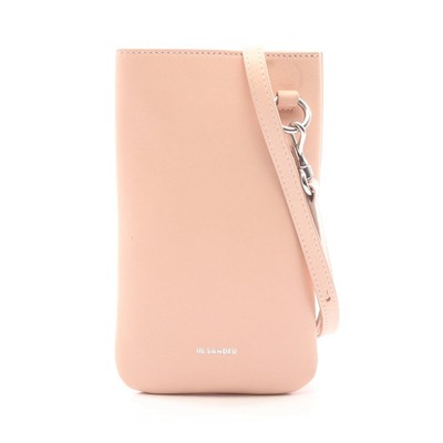 JIL SANDER Smartphone Shoulder Bag Leather Light Pink