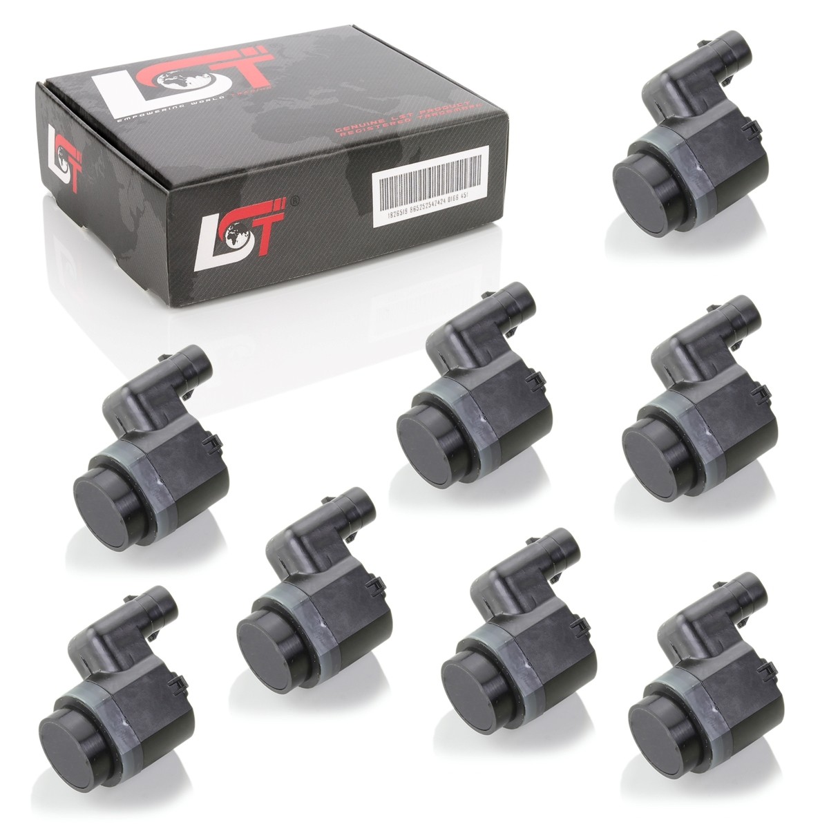 8x PDC Sensor Parking Aid Complete Set Front Rear for Audi A1 8X A3 Cabrio 8P