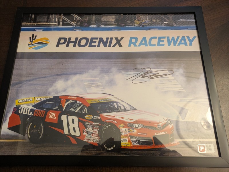 Brent Crews Signed Autographed Framed 11x14 Photo With COA Nascar Phoenix Win