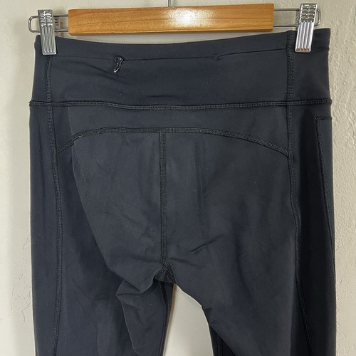 Lululemon Leggings schwarz Flurry Fighter eng reflektierend volle Länge Größe 6 - Bild 5 von 12