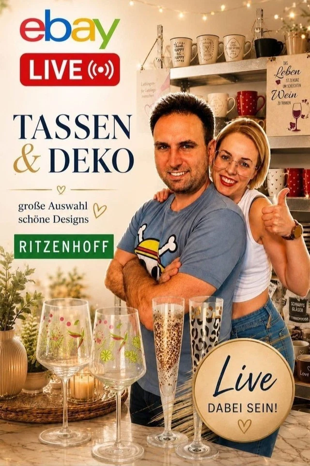 1€ Auktionen Ritzenhoff Spezial + Tassen und Deko