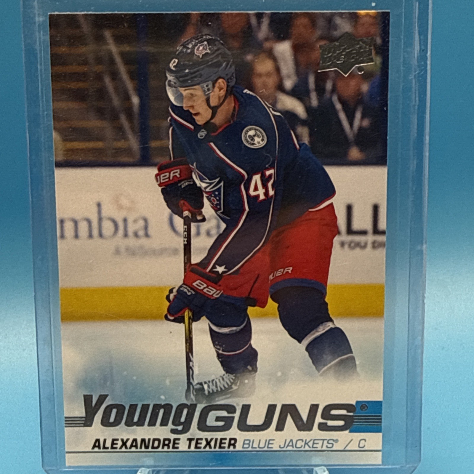 ALEXANDRE TEXIER 2019-20 UPPER DECK YOUNG GUNS #225 BLUE JACKETS
