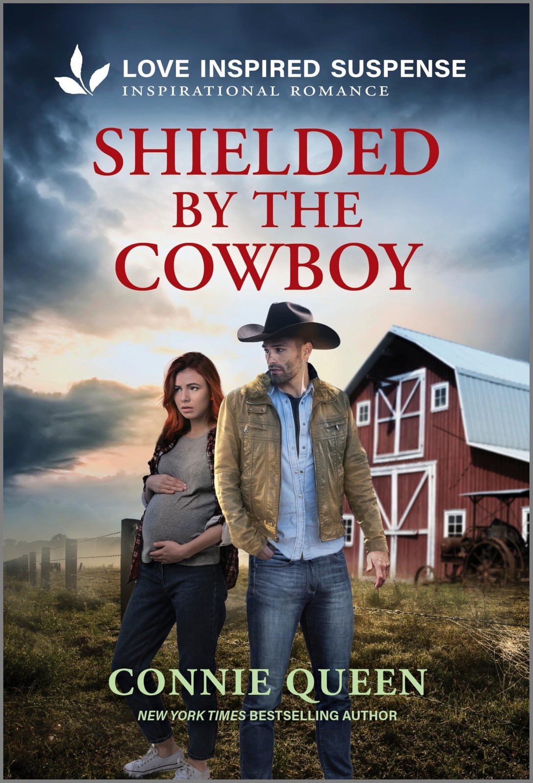 Shielded by the Cowboy: A Pregnant Widow Inspirational Suspense Romance by Queen