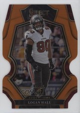 2022 Panini Select Premier Level Orange Prizm Die-Cut /199 Logan Hall #193 0q3