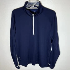 Zero Restriction Z425 Mens Large L 1/4 Zip Pullover Golf Jacket Performance $155