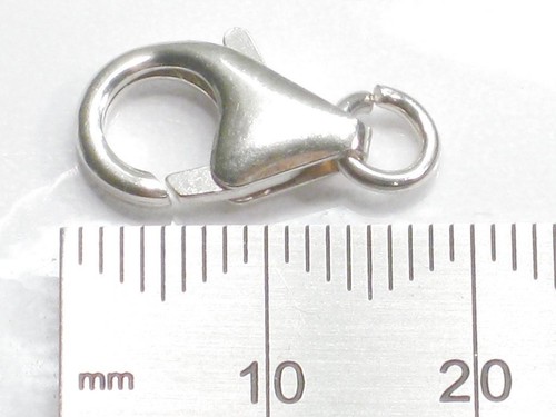 1 x 15mm Lobster Clasp Clip Trigger sterling silver fitting finding - Picture 3 of 5