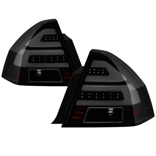Chevy 06-13 Impala Black Smoke LED Neon Tube Style Tail Brake Light LS LT LTZ SS
