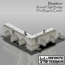 Blackthorn – Long Ruined High Bridge - Gothic Wargaming Scenery