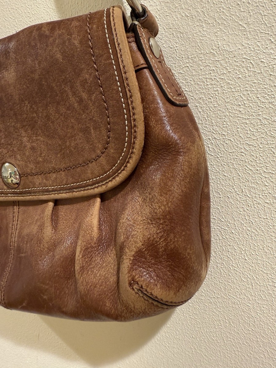 Coach Soho Pleated Silver Leather Hobo Shoulder Bag F13729 for