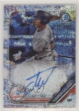 2019 Bowman Chrome Prospect Speckle Refractor Dom Thompson-Williams Auto n7r