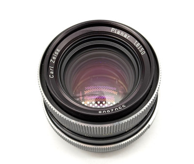 Carl Zeiss Planar 1,8 / 50 mm Objektiv  ROLLEI QBM guter Zustand GETESTET  