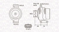 Magneti Marelli Lichtmaschine Generator Lima 063731638010 14V FüR Ford Mondeo 3