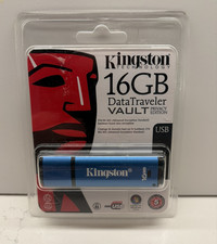 NEW Kingston 16GB Data Traveler Vault Flash Drive 